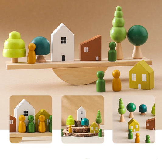 Blocs Sensoriels Montessori en Bois